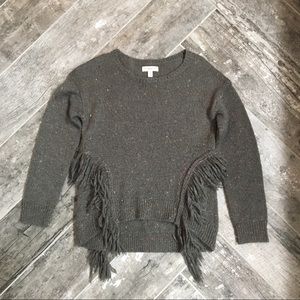 Tucker + Tate Girls Aztec fringe sweater, M 8 / 10